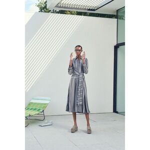 NWT Palmer Harding Women's US Size 8 Black Gray Albers Check Dress